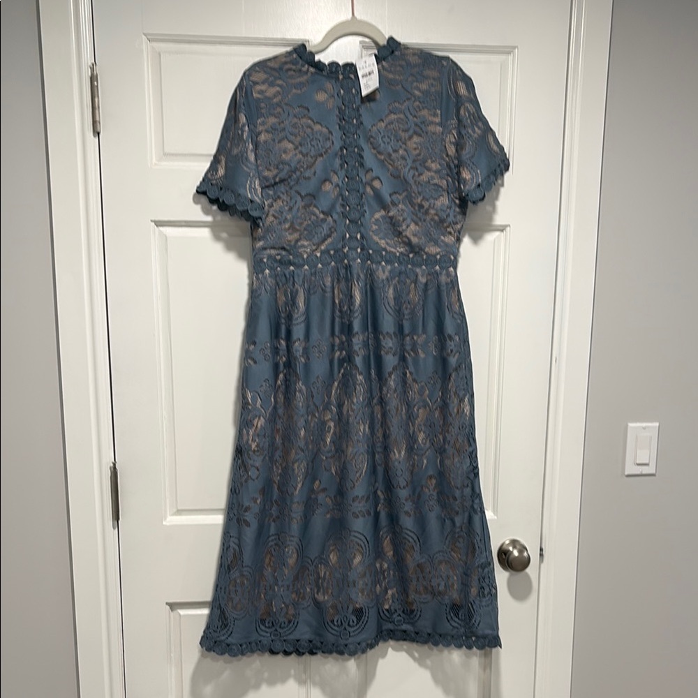 Bohme Blue/teal Lace Dress